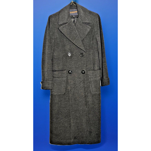 Pendleton Women’s 2 Gray Wool Silk Long Peacoat Coat - Picture 1 of 10